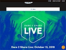 Tablet Screenshot of dare2share.org